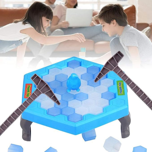 Juego plástico de pingüino