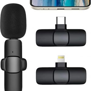 Micrófono inalámbrico Plug & Play para iPhoneiPad Samsung, micrófono USB tipo C (1)